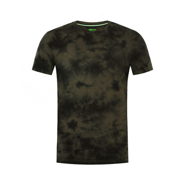 Korda Tie Dye Dark Olive Póló XL