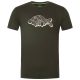 Korda Mintás Dark Olive Póló L