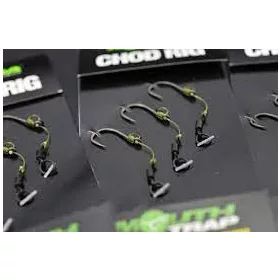   Korda Chod Rig Short Barbed Size 4 - előkötött bojlis CHOD horogelőke
