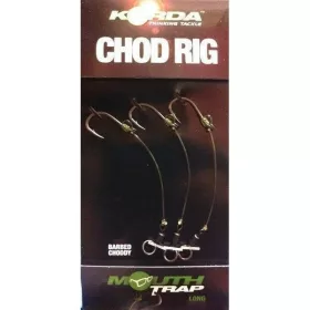   Korda Chod Rig Long Barbed Size 10 - előkötött bojlis CHOD horogelőke