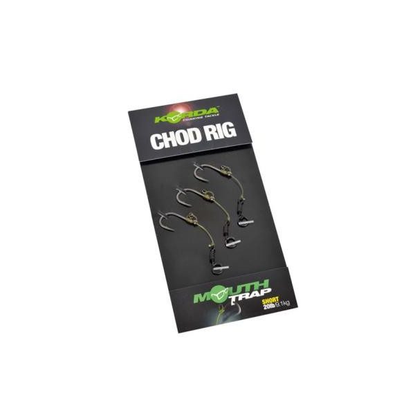 Korda Chod Rig Short Barbless Size 6 - előkötött bojlis CHOD horogelőke