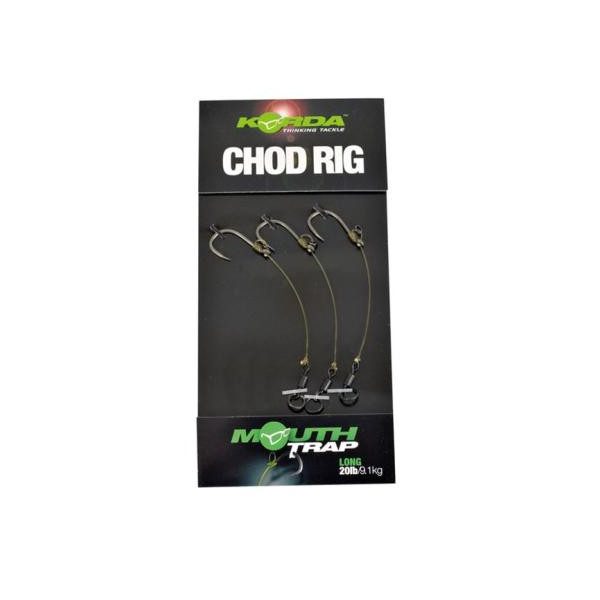 Korda Chod Rig Long Barbless Size 8 - előkötött bojlis CHOD horogelőke