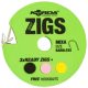 Korda Ready Zigs 10 (300cm) Barbless size 10- előkötött bojlis ZIG horogelőke