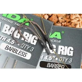   Korda Solidz PVA Rig Size 6B Wide Gape 18lb - előkötött bojlis horog