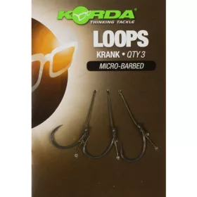   Korda Loop Rigs Size 8 Krank 18lb - előkötött bojlis horogelőke