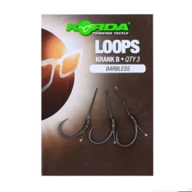   Korda Loop Rigs Size 8B DF Wide Gape 18lb - előkötött bojlis horogelőke
