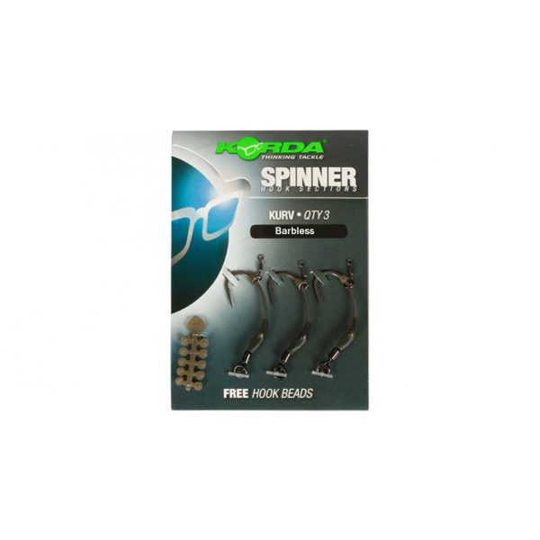 Korda Spinner Hook Sections Kurv 6 Barbless - bojlis spinner horog