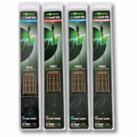   Korda N-Trap KD Rig Size 4 Kurv B 20lb - előkötött bojlis horogelőke