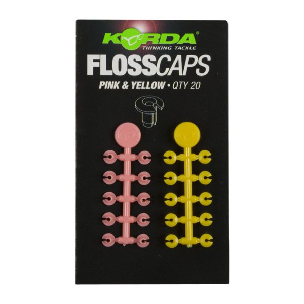 Korda Floss Caps Pink/Yellow - bojli stopper