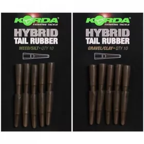 Korda Hybrid Tail Rubber Weed/Silt - gumiharang lead cliphez
