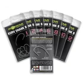 Korda Kurv Shank B10 Füles, Szakáll Nélküli Horog 10db