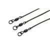 Korda Kable Leadcore Leader Ring 50cm Swivel Gravel Bojlis Szerelék 3db