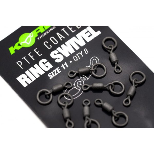 Korda PTFE Ring Swivel Size 8 (8pcs) - forgókapocs