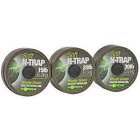 Korda N-Trap Soft 15lb Weedy Green  - bojlis előkezsinór