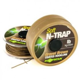 Korda N-Trap Soft 20lb Gravel Brown  - bojlis előkezsinór