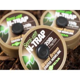   Korda N-Trap Semi Stiff 20lb Gravel Brown  - bojlis előkezsinór