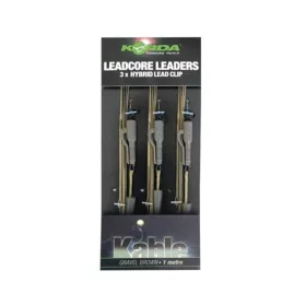   Korda Leadcore Hybrid Lead Clip Gravel Előkötött Bojlis Szerelék 3db