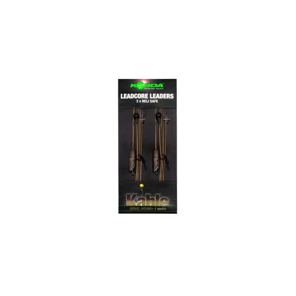 Korda Leadcore leader Heli Safe Gravel 1,00m Előkötött Leadcore Szerelék 2db