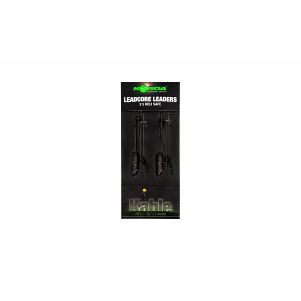 Korda Leadcore leader Heli Safe Weed 1,00m Előkötött Leadcore Szerelék 2db