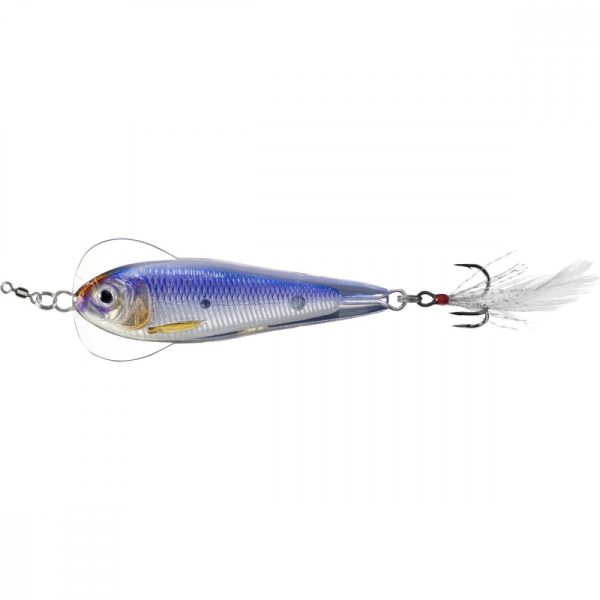 Livetarget Flutter Shad Jigging Spoon Silver/Violet 11gr 5cm Támolygó Villantó