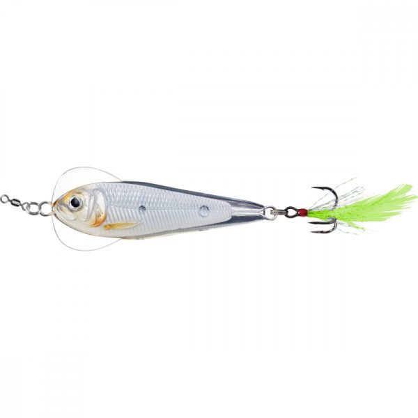 Livetarget Flutter Shad Jigging Spoon Glow/Pearl 11gr 5cm Támolygó Villantó