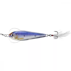   Livetarget Flutter Shad Jigging Spoon Silver/Violet 14gr 5,5cm Támolygó Villantó
