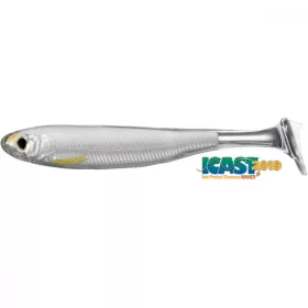   Livetarget Slow-Roll Shiner Paddle Tail Silver/Pearl 10cm Gumihal 4db