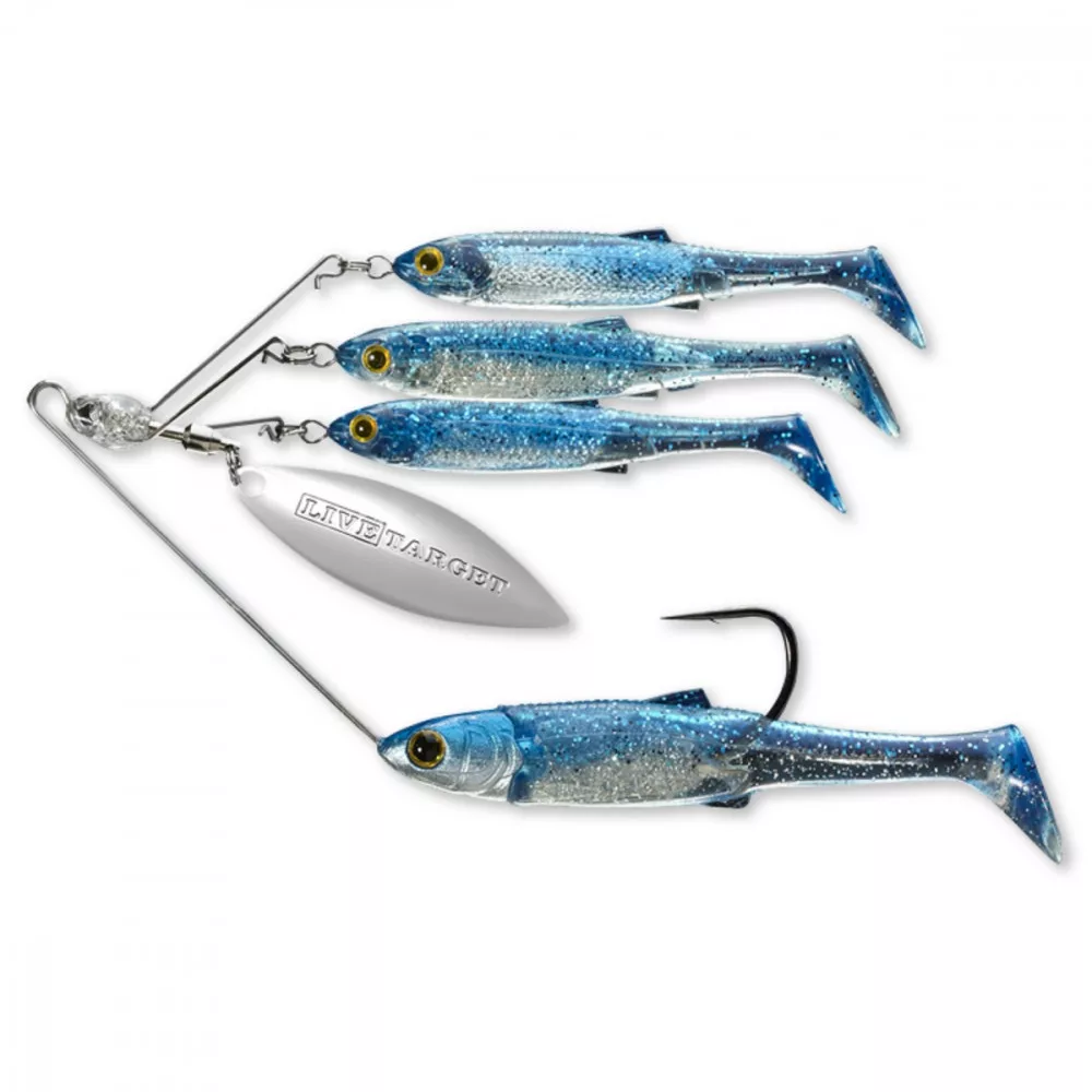 Livetarget Minnow Spinner Rig Blue/Silver Small 11gr Spinner