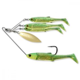   Livetarget Minnow Spinner Rig Lime Chartreuse/Gold Small 11gr Spinnerbait