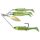 Livetarget Minnow Spinner Rig Lime Chartreuse/Gold Small 11gr Spinnerbait