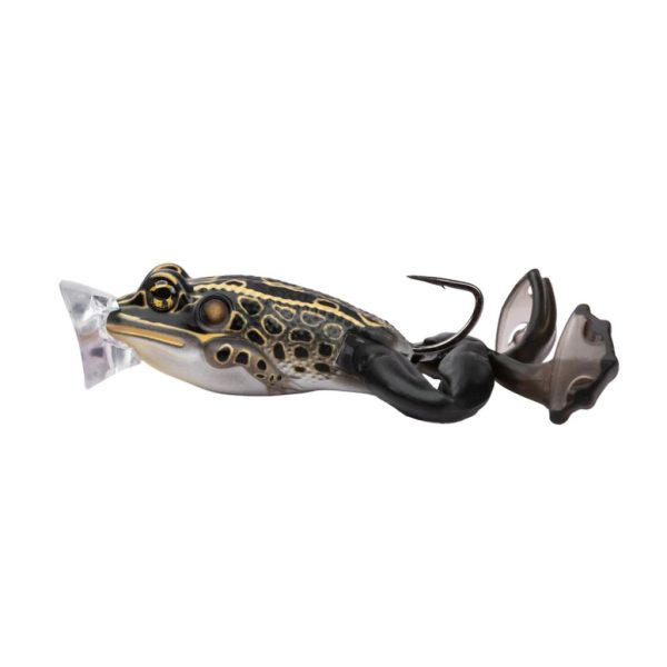 Livetarget The Ultimate Frog Popper Bait Brown Black 5cm 21gr Béka Utánzat
