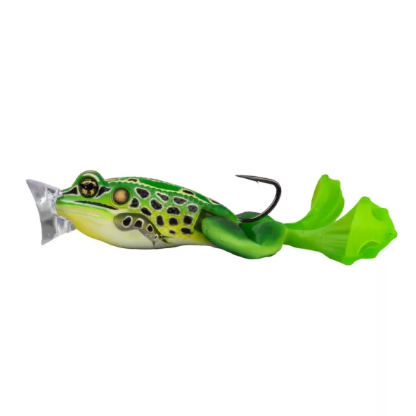 Livetarget The Ultimate Frog Popper Bait Green-Yellow 6,3cm 28gr Béka Utánzat