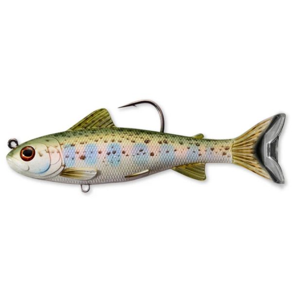 Livetarget Trout Parr Swimbait Silver Olive 10,9cm 21gr Gumihal