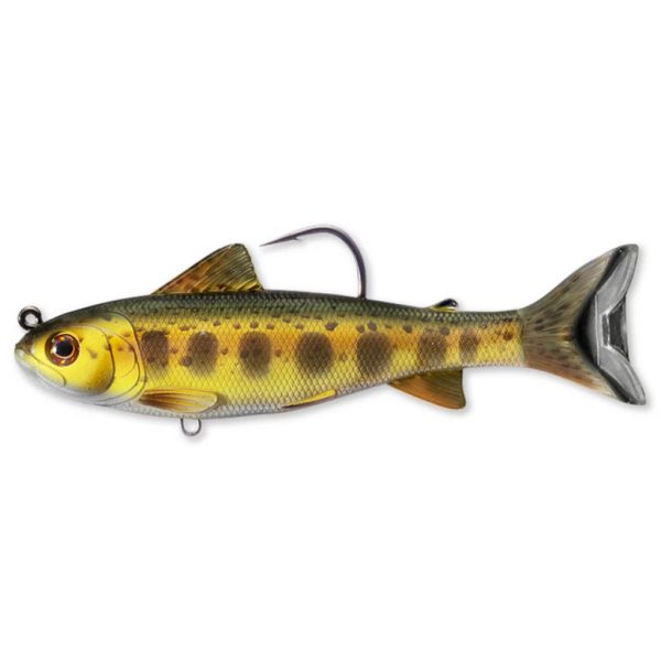 Livetarget Trout Parr Swimbait Gold Olive 10,9cm 21gr Gumihal