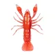 Livetarget Crawfish Un-Rigged Red-Red 7,1cm Sinking Plasztik Rák 6db