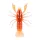 Livetarget Crawfish Un-Rigged Fire-Orange 7,1cm Sinking Plasztik Rák 6db