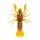 Livetarget Crawfish Un-Rigged Orange-Green 7,1cm Sinking Plasztik Rák 6db