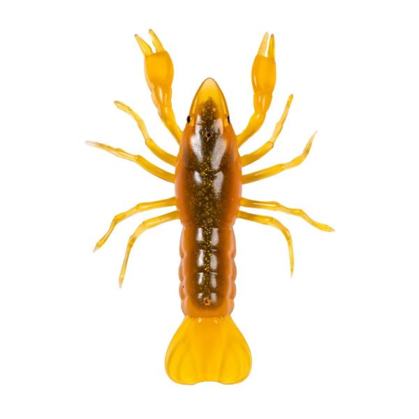 Livetarget Crawfish Un-Rigged Orange-Green 7,1cm Sinking Plasztik Rák 6db