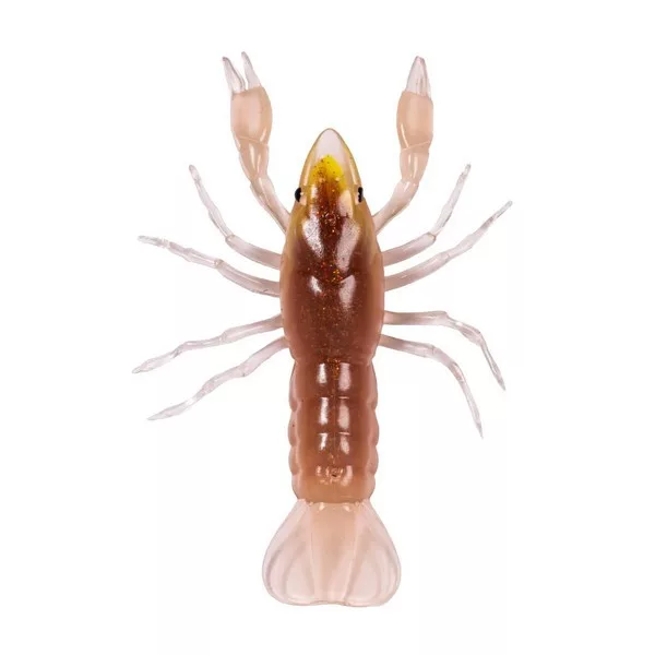 Livetarget Crawfish Un-Rigged Brown-Yellow 9,7cm Sinking Plasztik Rák 4db