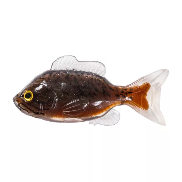 Livetarget Sunfish Unrigged Brown-Black 8,5cm Gumi Naphal 4db