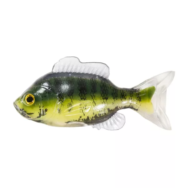 Livetarget Sunfish Unrigged Green-Cream 8,5cm Gumi Naphal 4db