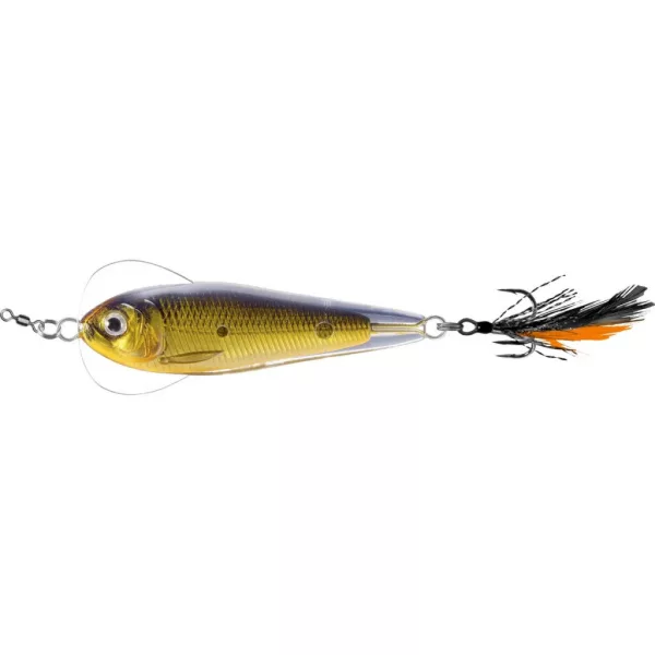 Livetarget Flutter Shad Jigging Spoon Gold-Black 6cm 21gr Támolygó Villantó
