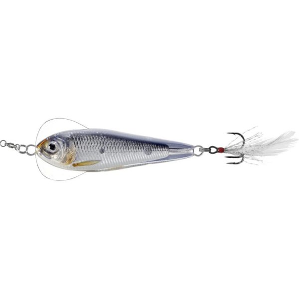Livetarget Flutter Shad Jigging Spoon Silver-Black 7cm 28gr Támolygó Villantó