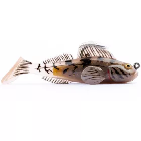   Livetarget Goby Paddletail Rigged Brown-Chartreuse 7,1cm 10gr Süllyedő Gumihal