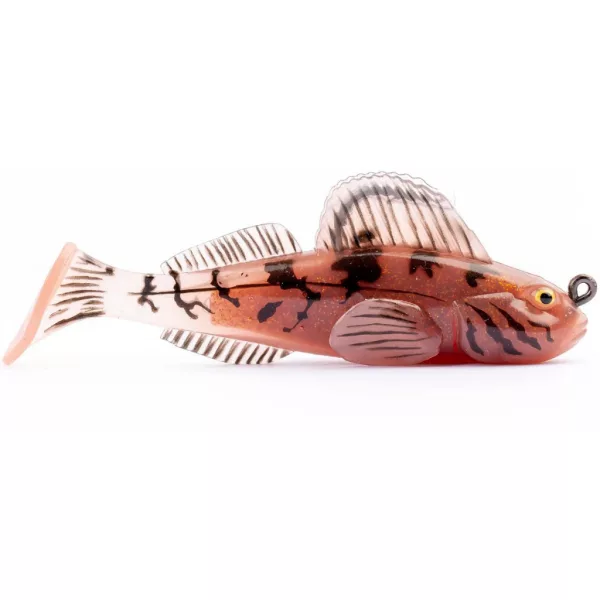Livetarget Goby Paddletail Rigged Brown-Yellow 7,1cm 10gr Süllyedő Gumihal
