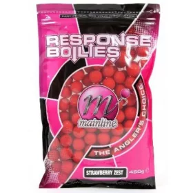   Mainline Shelf Life Boilies Strawberry Zest 15 mm 450 g.r - csalizóbojli