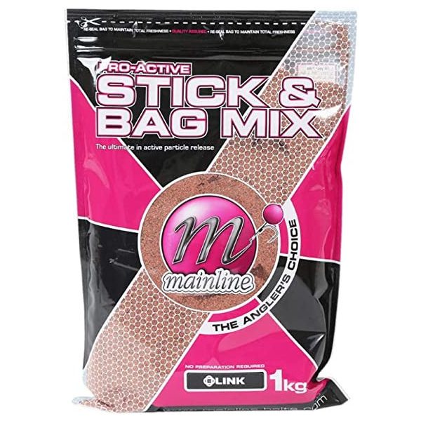 Mainline Pro Active Bag & Stick Mix The LinkTM, Hallisztes, Bojlis horgászat, 1kg, Stick mix - Csalizás, etetés|Etetőanyagok