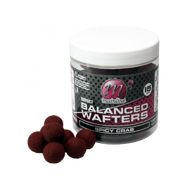 Mainline High Impact Balanced Wafter Spicy Crab - 15mm -  wafters bojli