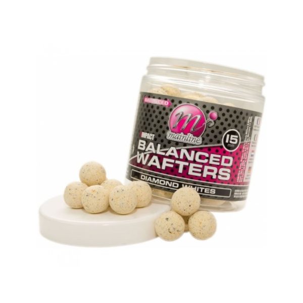 Mainline High Impact Balanced Wafters Diamond Whites - 15mm -  wafters bojli