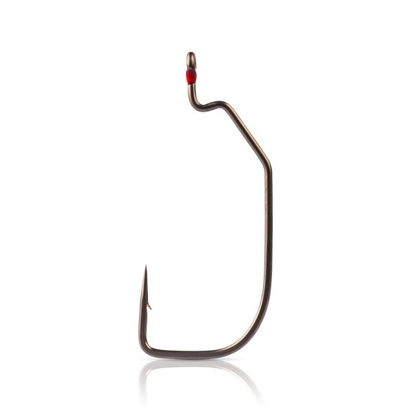 Mustad Assault Wide Gap 1/0 6db Offset Horog